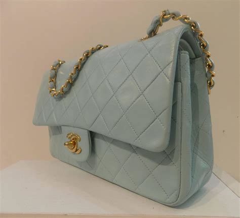 light blue chanel bag